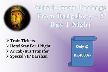 Bangalore to Shirdi Train Tour Package