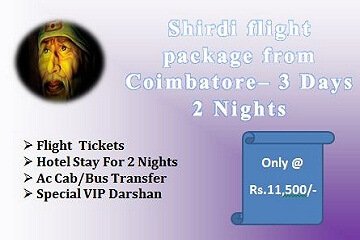 Coimbatore to Shirdi 3 Days Tour Package